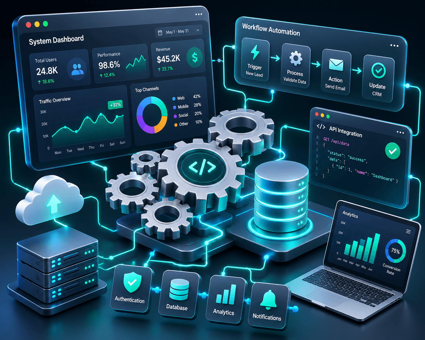 Custom software and automation development services by ZentechPoint