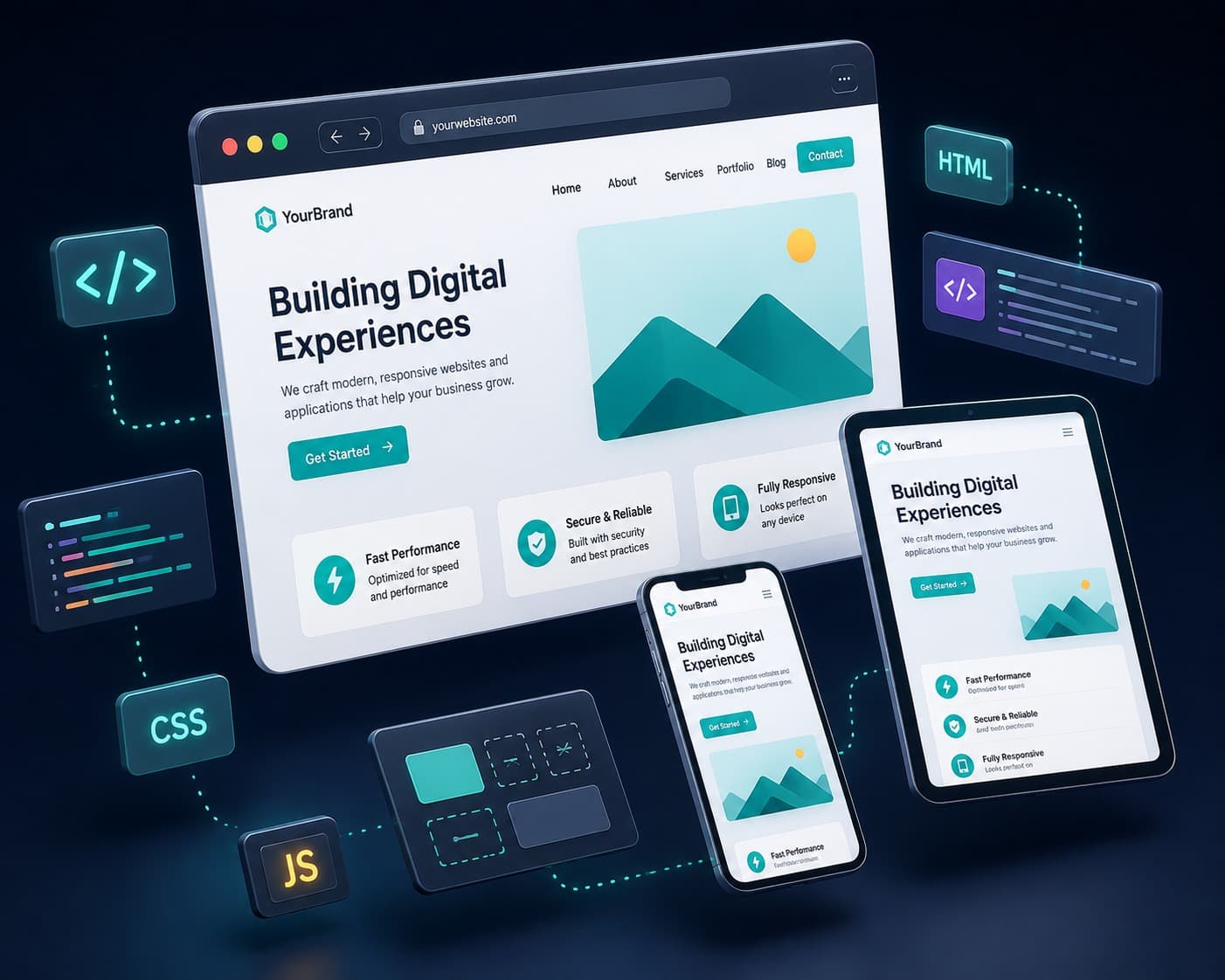 Website design and development services by ZentechPoint